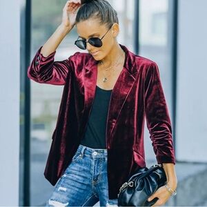 Vici Claudia Velvet Blazer